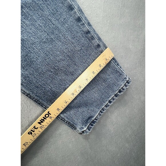 Diamond Gusset Blue Womens SZ 10 X 32 Regular Fit Vintage - Picture 8 of 11